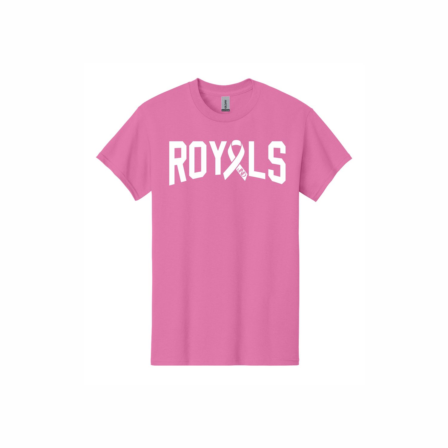 Unisex Royals Breast Cancer Awareness Short Sleeve Tee, Color: Azalea