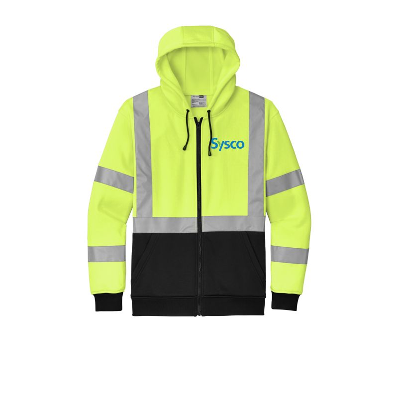 CornerStone® ANSI 107 Class 3 Heavy-Duty Fleece Full-Zip Hoodie