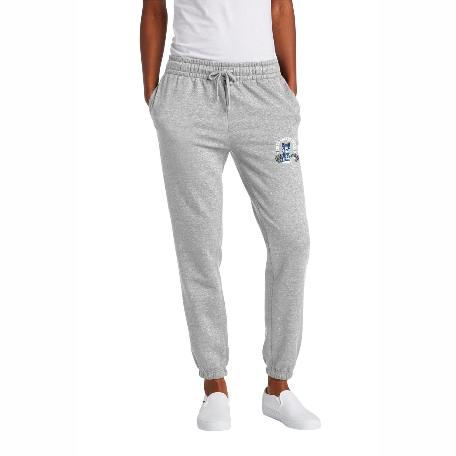 Women’s Fleece Sweatpant, Color: Light Heather Grey
