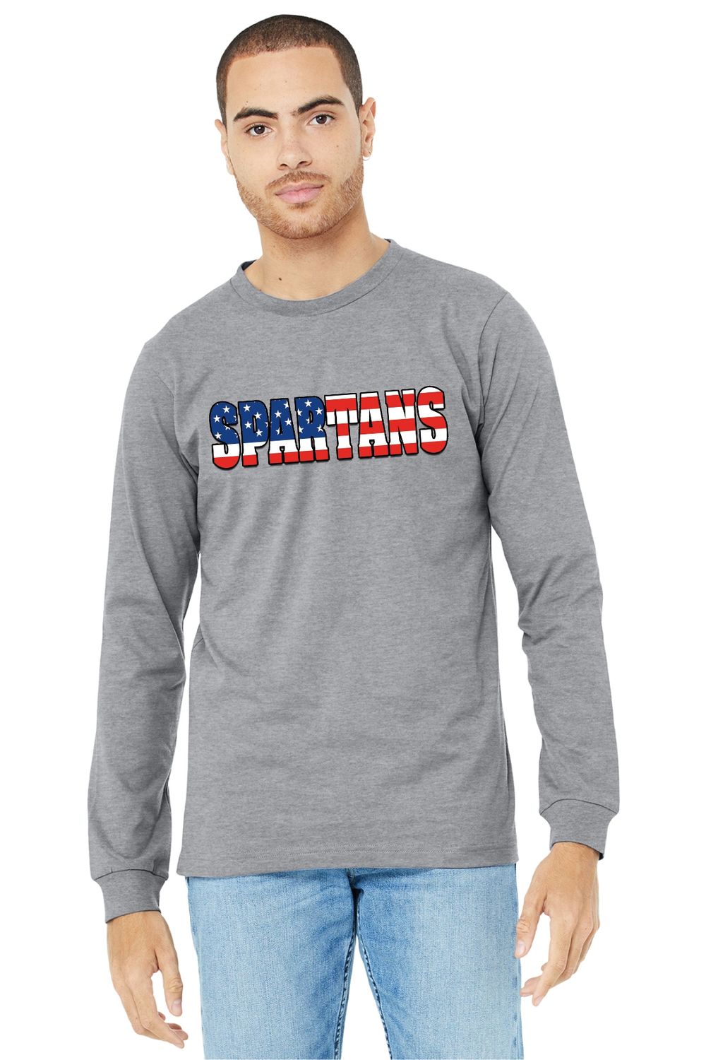SPARTANS Patriotic Long Sleeve Tee