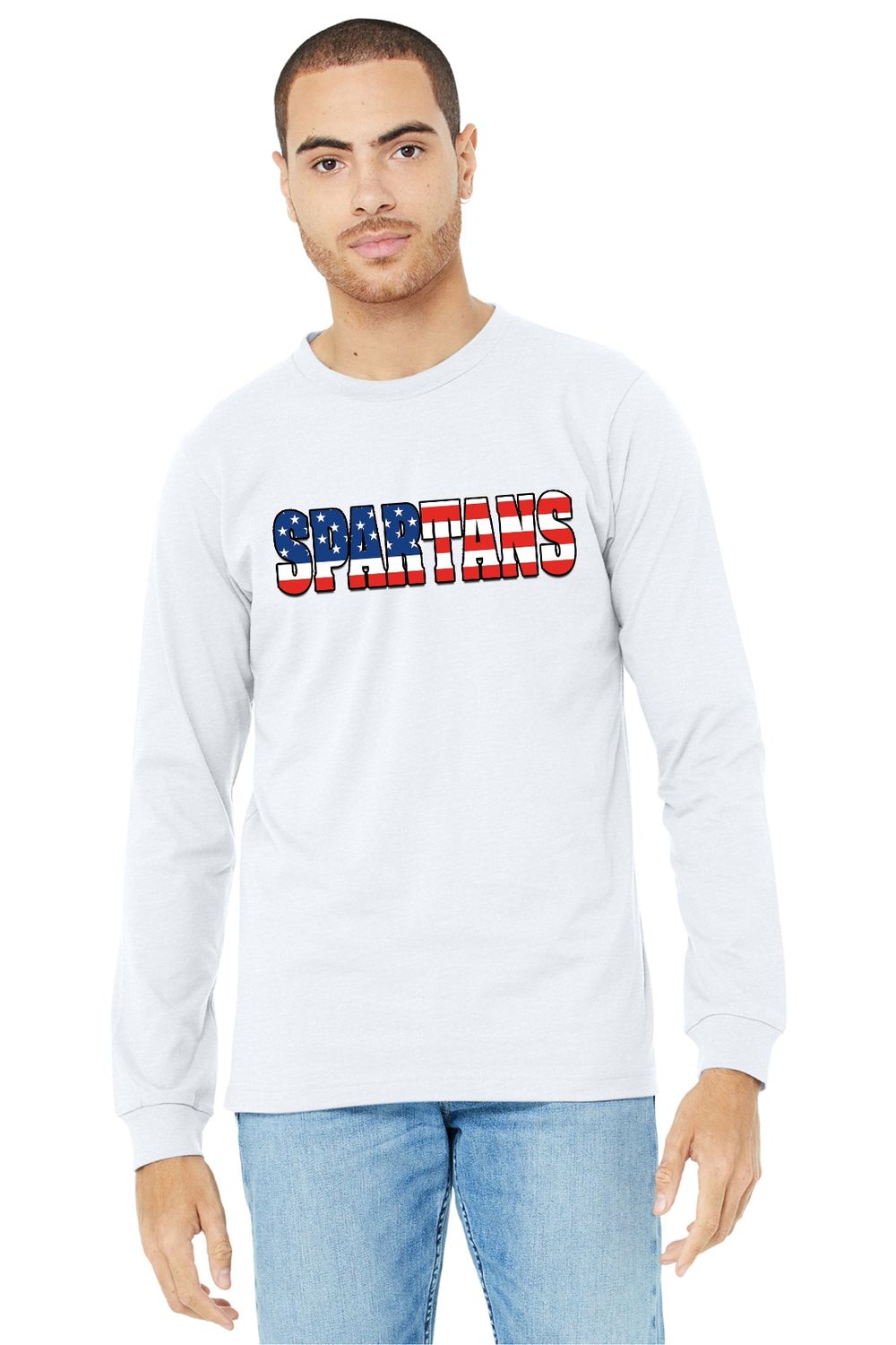 SPARTANS Patriotic Long Sleeve Tee