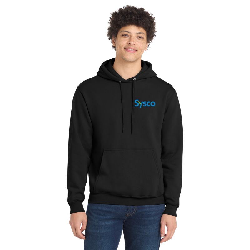 Port &amp; Co™ Tall Core Fleece Pullover Hooded Sweatshirt, Color: Black
