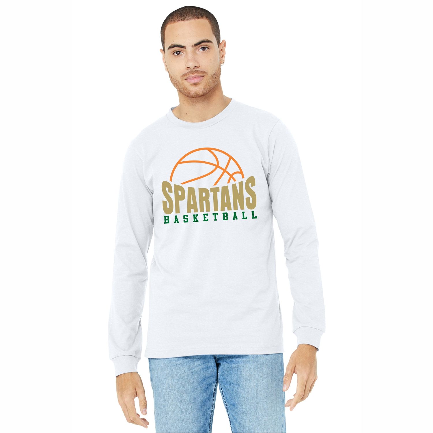 Adult Long Sleeve Tee, Color: White