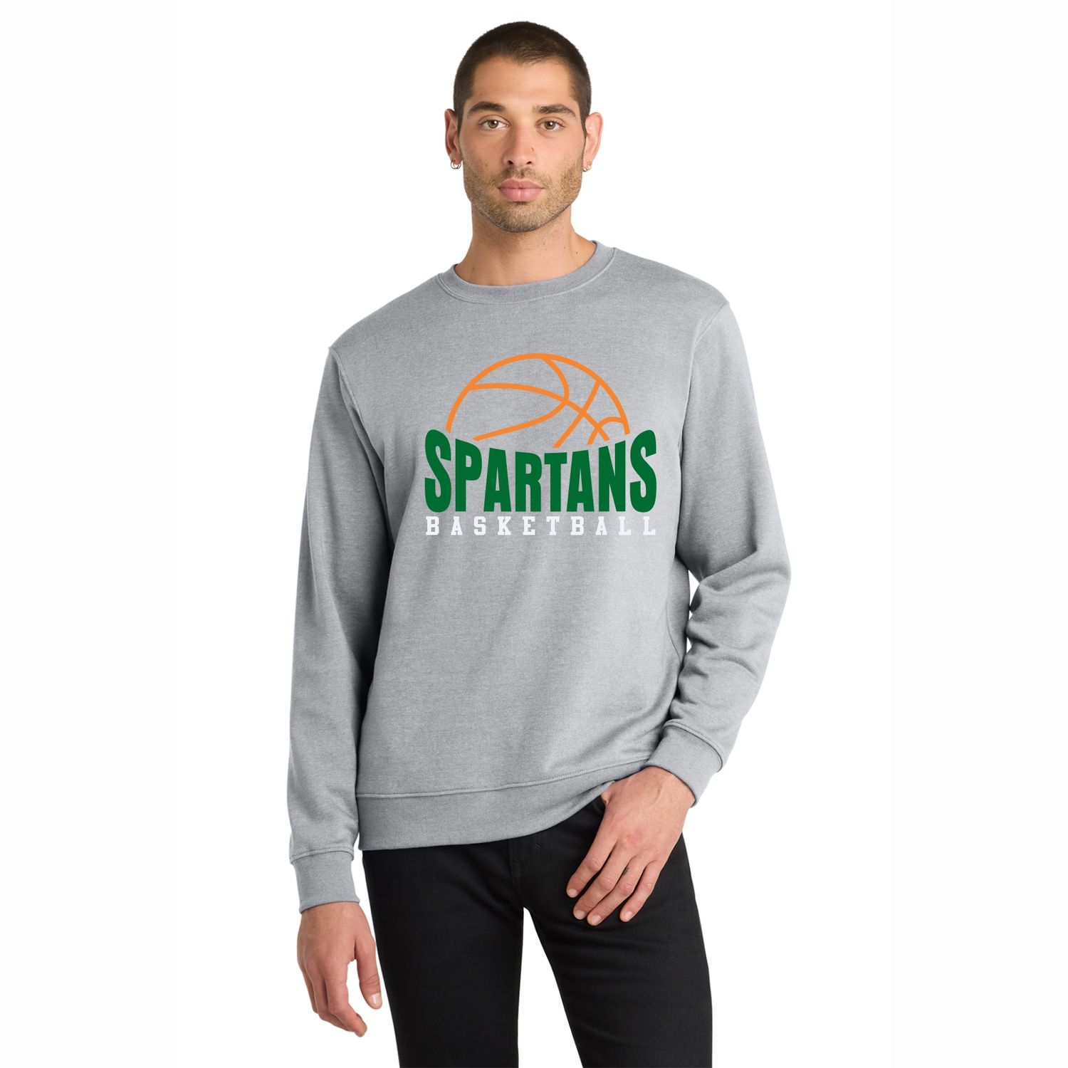 Adult Fleece Crewneck Sweatshirt, Color: Athletic Heather