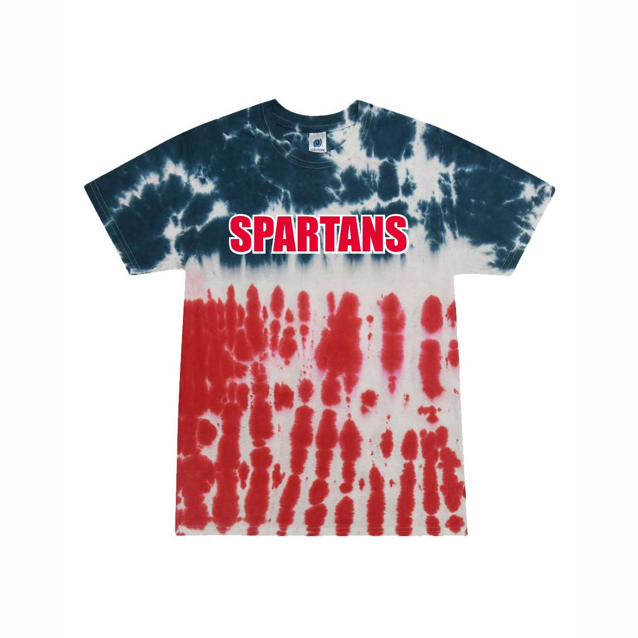TIE DYE SPARTANS Short Sleeve Tee
