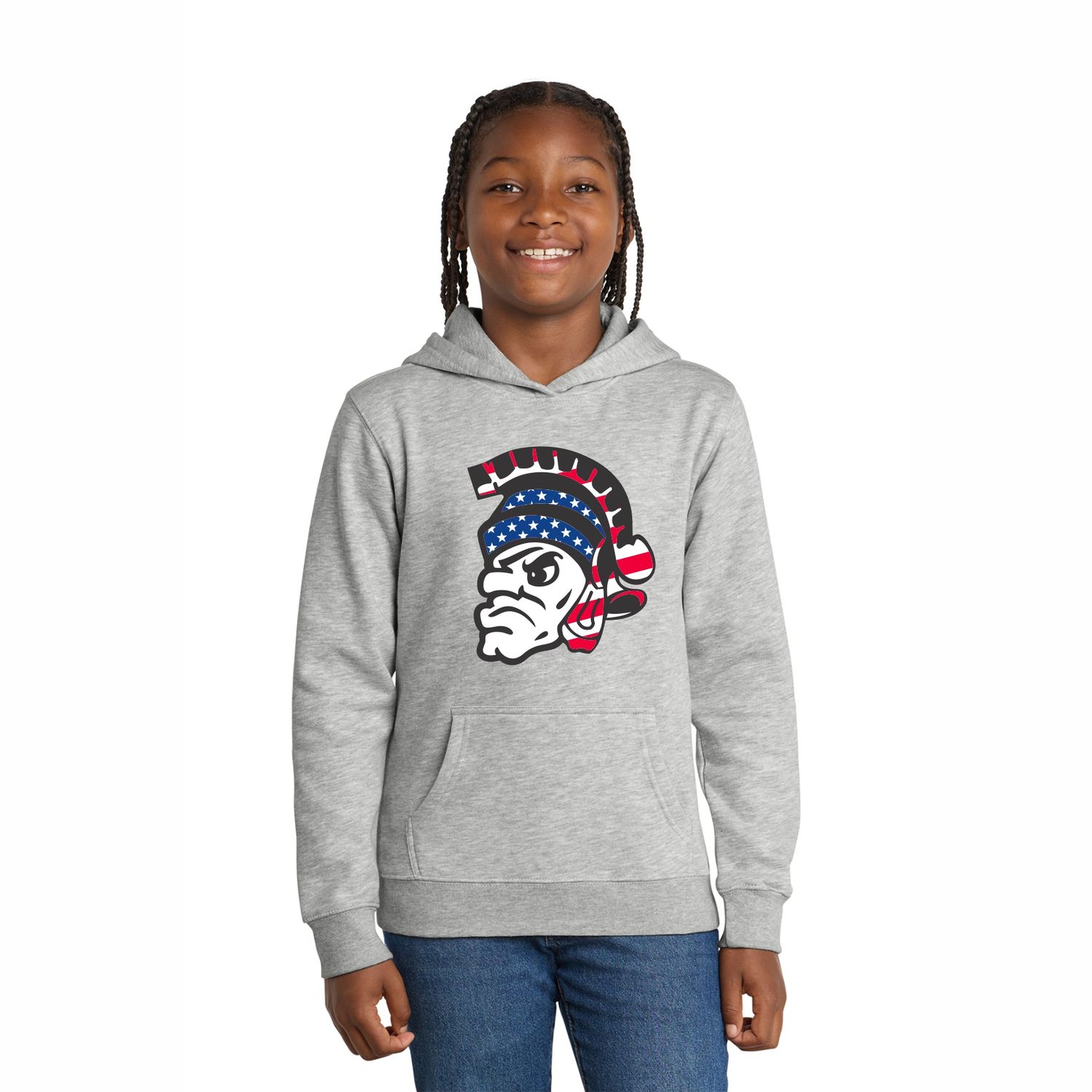 SPARTANS Patriotic YOUTH Fleece Hoodie