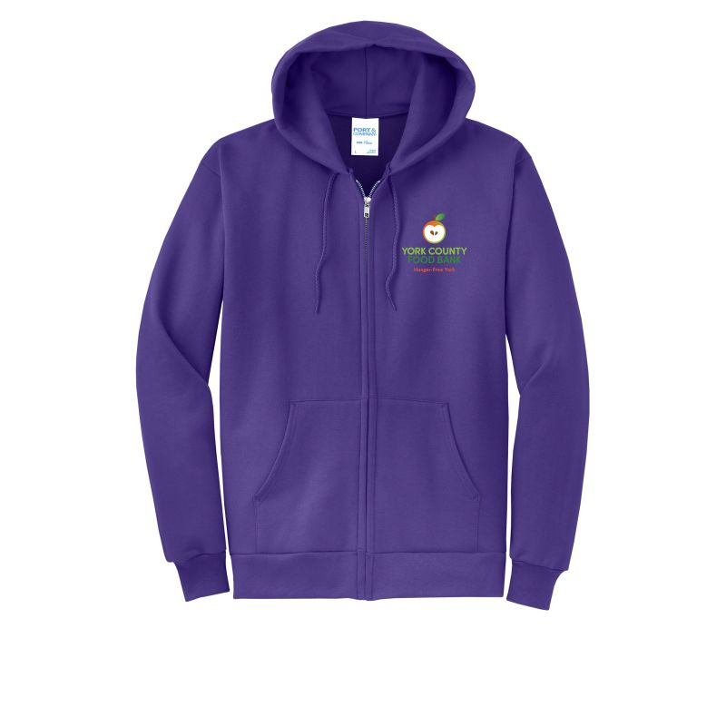 Unisex Fleece Full-Zip Hooded Sweatshirt
