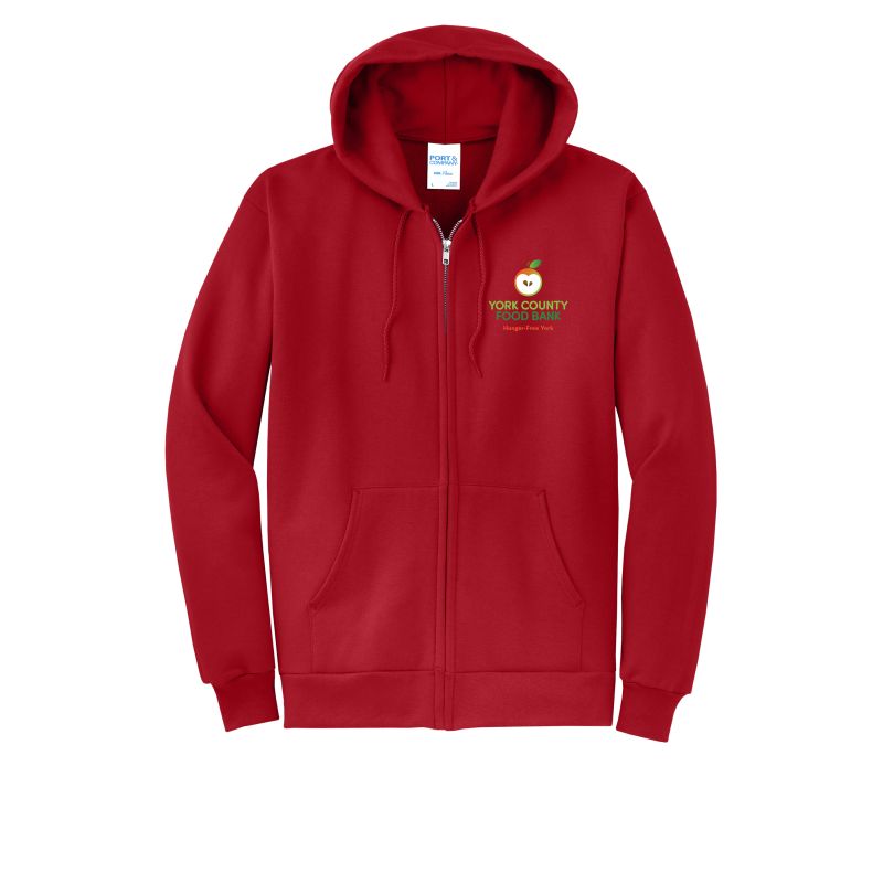Unisex Fleece Full-Zip Hooded Sweatshirt