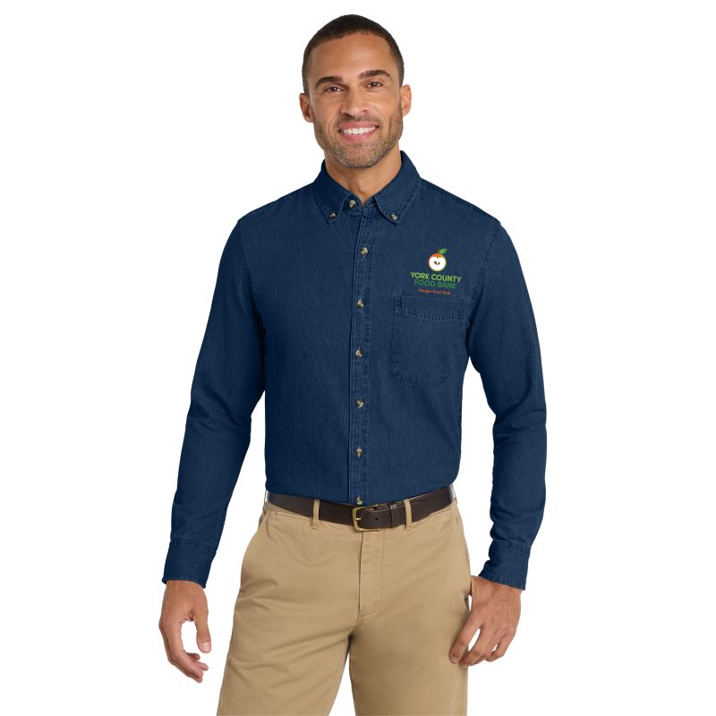 Men's Long Sleeve Denim Shirt