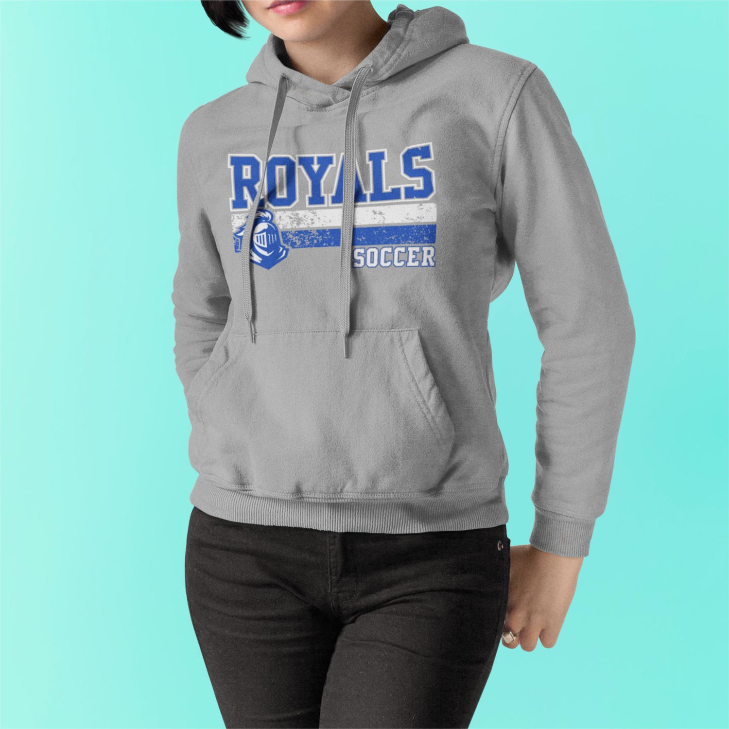 Unisex Fleece Pullover Hooded Sweatshirt - Logo #2