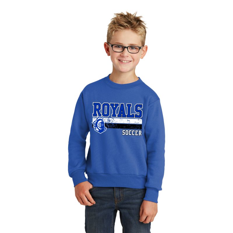 Youth Core Fleece Crewneck Sweatshirt - Logo #2