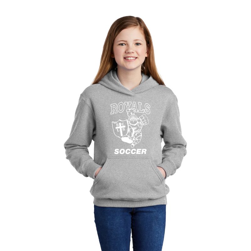 Youth Core Fleece Pullover Hooded Sweatshirt - Logo #1