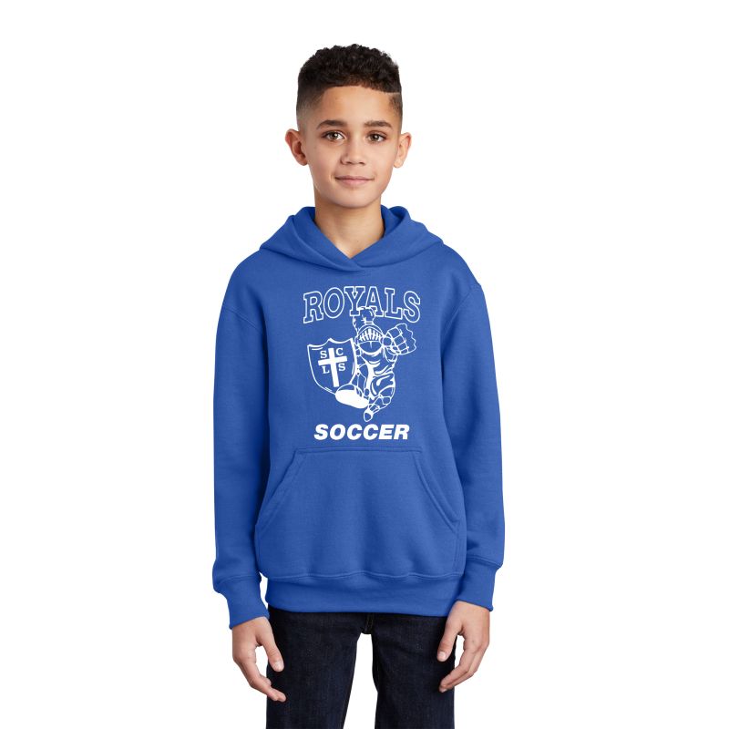 Youth Core Fleece Pullover Hooded Sweatshirt - Logo #1