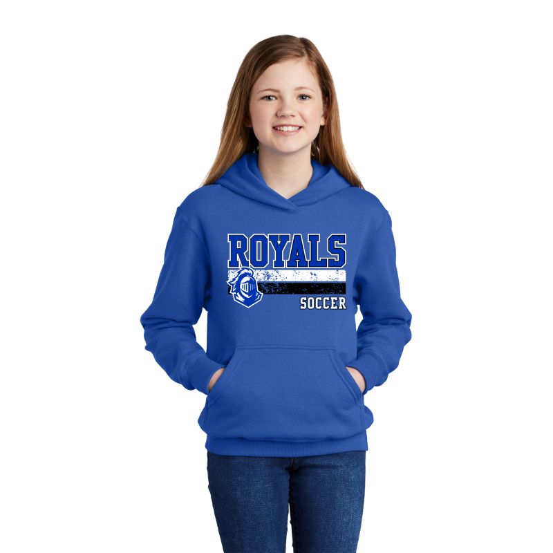 Youth Core Fleece Pullover Hooded Sweatshirt - Logo #2