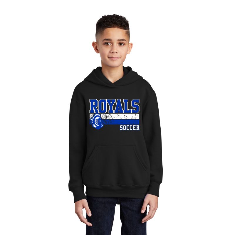 Youth Core Fleece Pullover Hooded Sweatshirt - Logo #2