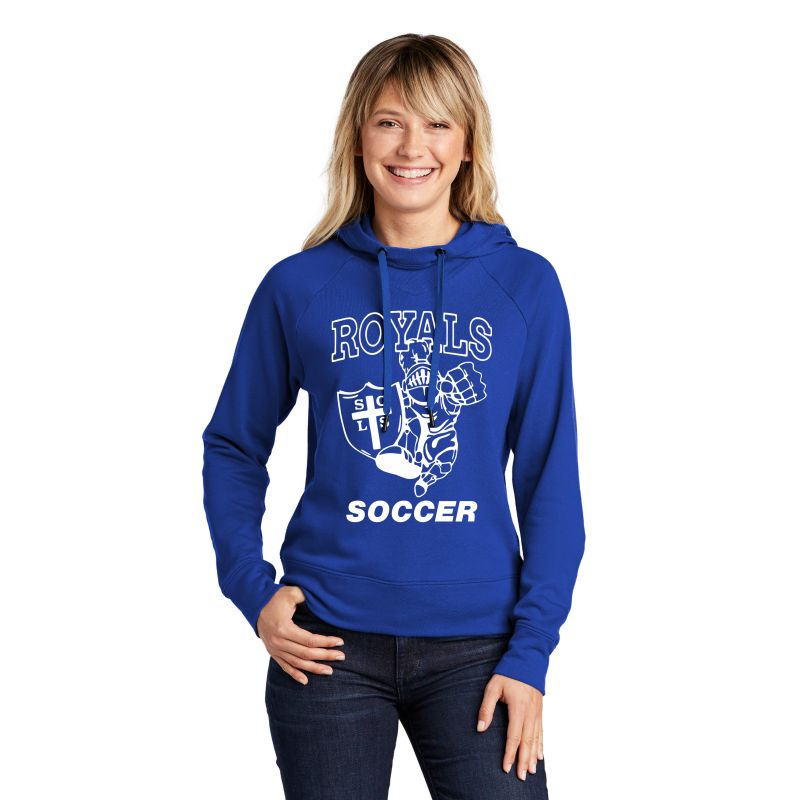 Women's Lightweight French Terry Pullover Hoodie - Logo #1