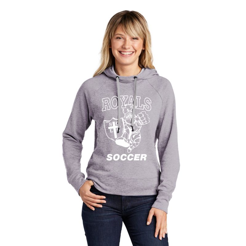 Women's Lightweight French Terry Pullover Hoodie - Logo #1