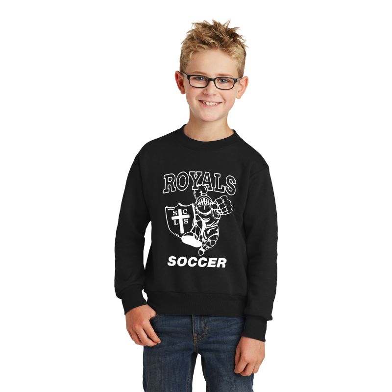 Youth Core Fleece Crewneck Sweatshirt - Logo #1