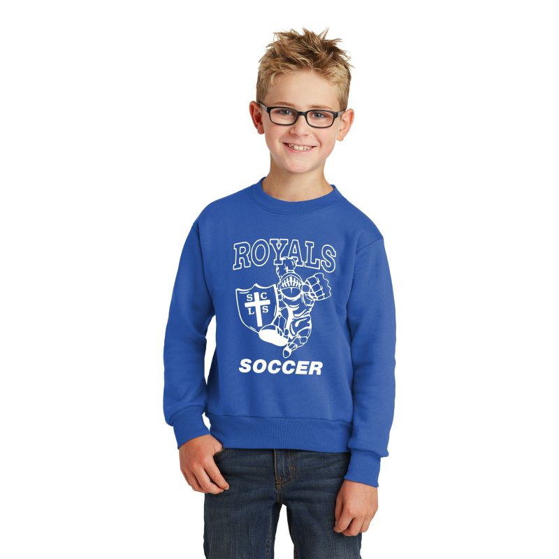 Youth Core Fleece Crewneck Sweatshirt - Logo #1