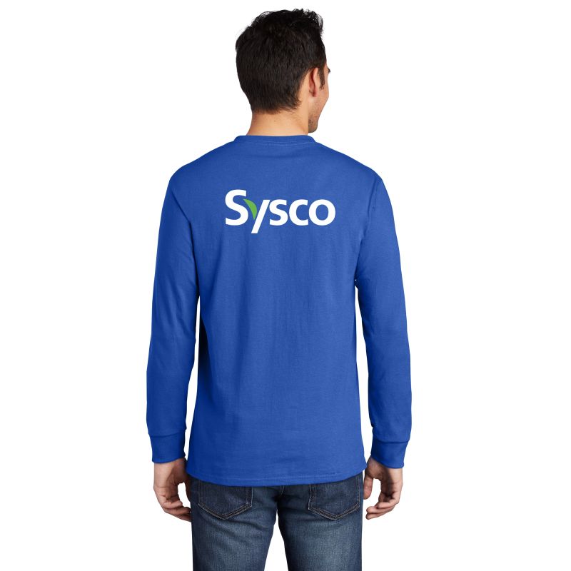 Port &amp; Company® Tall Long Sleeve Essential Pocket Tee