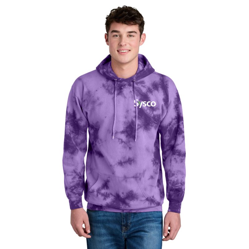 Unisex Crystal Tie-Dye Pullover Hooded Sweatshirt