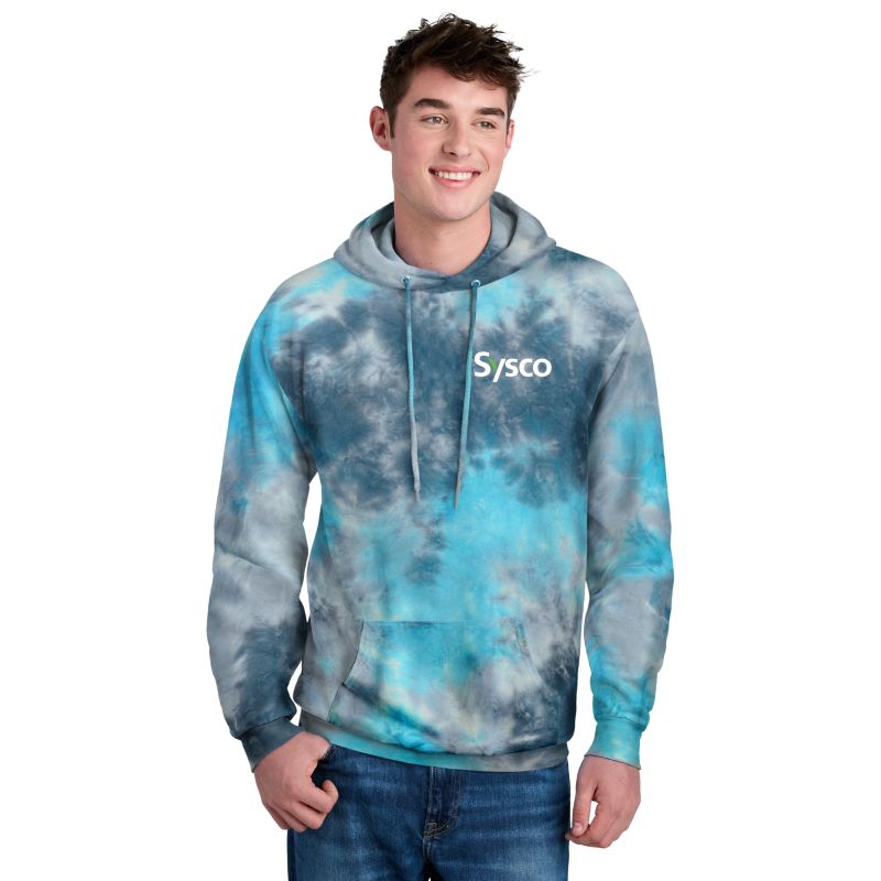 Unisex Crystal Tie-Dye Pullover Hooded Sweatshirt