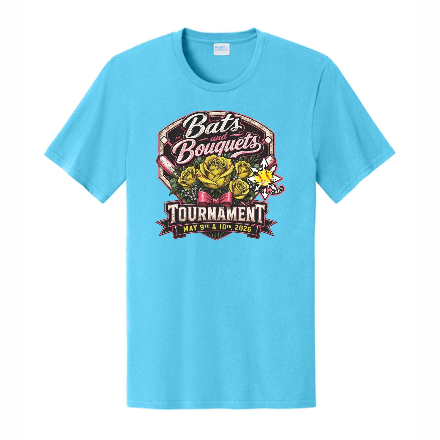 Chaos Bat's &amp; Bouquets Tournament Tee