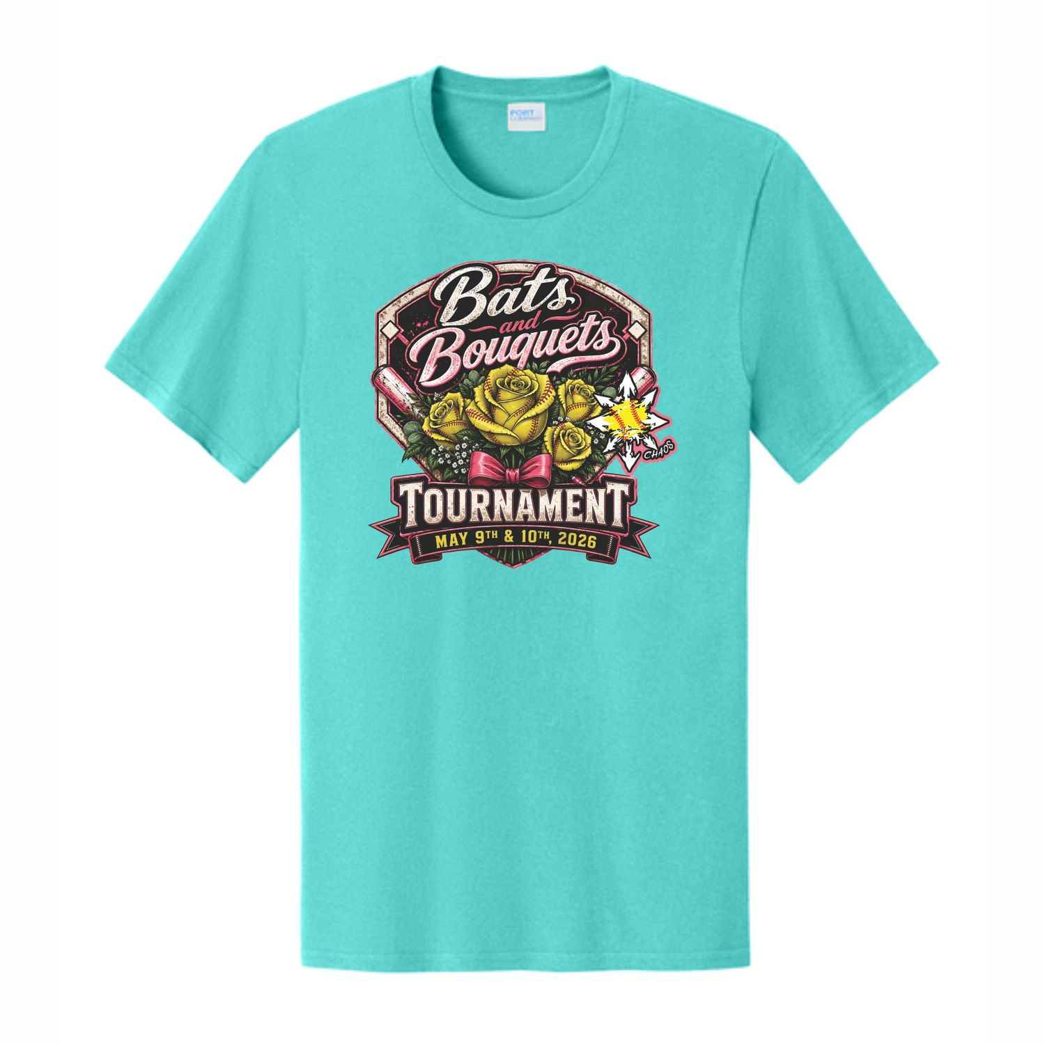 Chaos Bat's &amp; Bouquets Tournament Tee