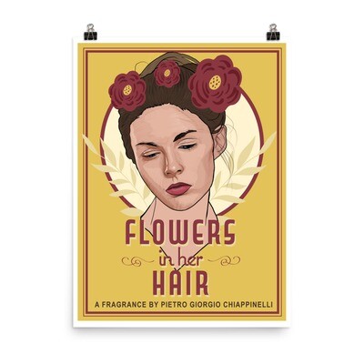 Flowers In Her Hair Art Deco Print (Free Shipping!)