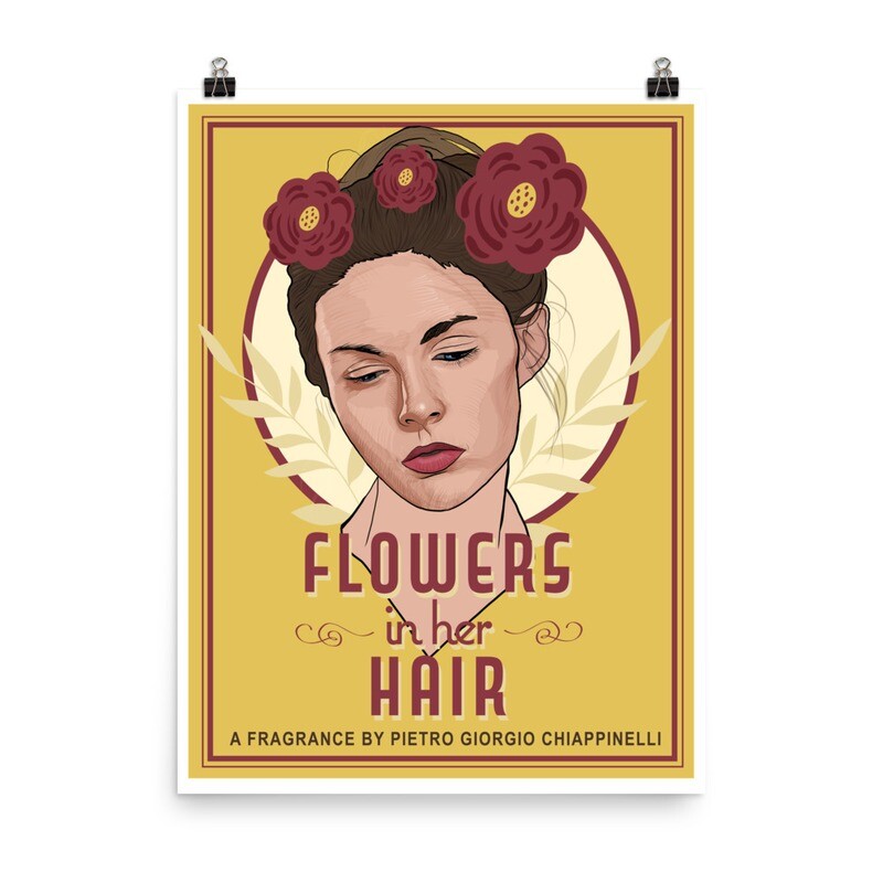 Flowers In Her Hair Art Deco Print (Free Shipping!)