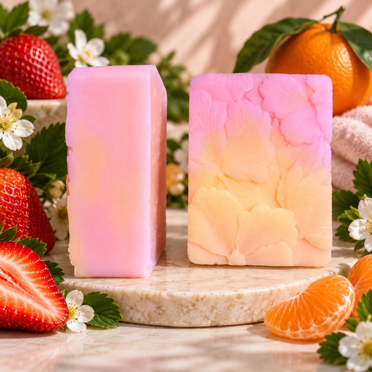 Satin Strawberries + Mandarin