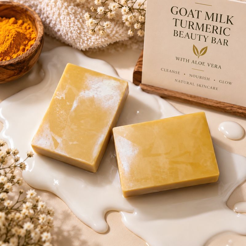 Goat’s Milk & Aloe Turmeric Beauty Bar