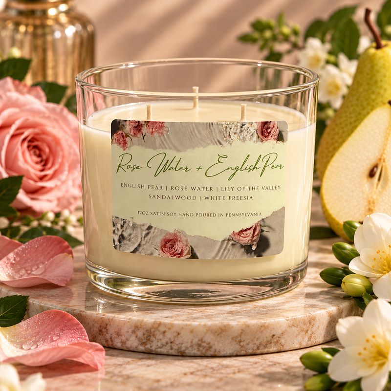 Rose Water & English Pear