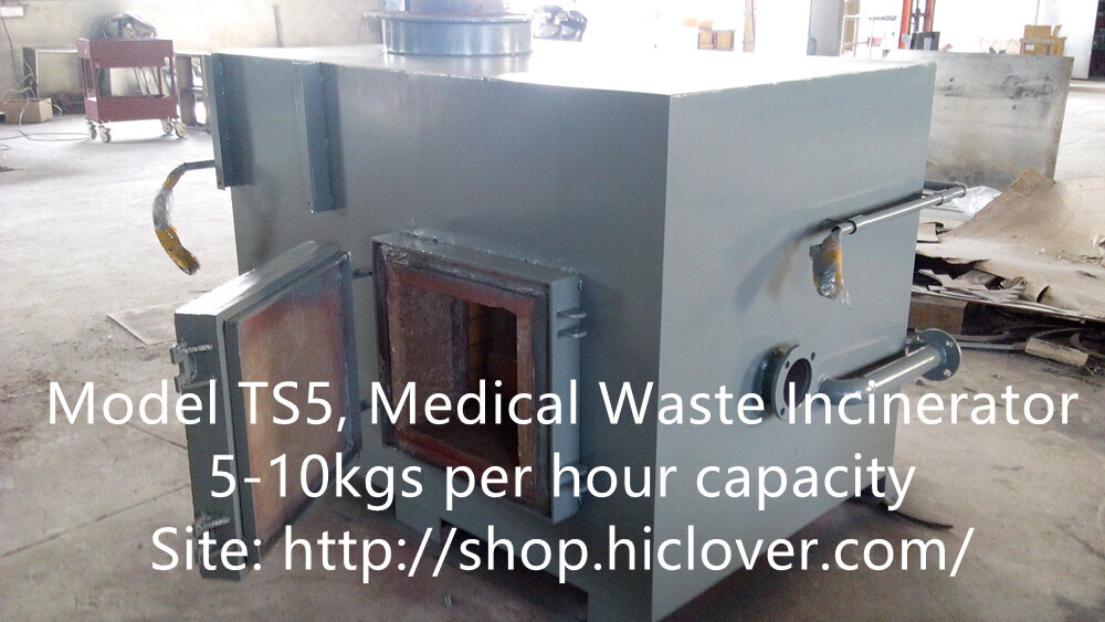 Model: TS5, Medical Waste Incinerator 5-10kgs per hour capacity