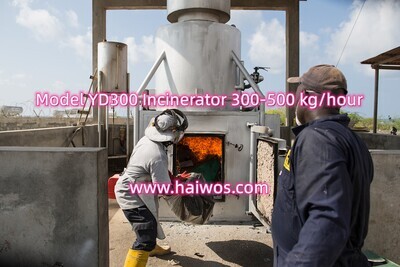 Model YD300 Incinerator 300-500 kg/hour