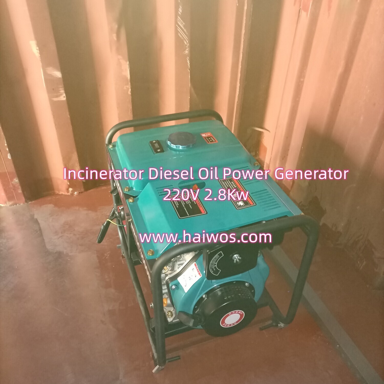 Diesel Oil power generator for Waste Incinerator 220v 2.8kw