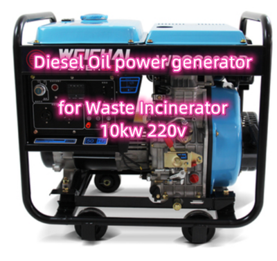 Diesel Oil power generator for Waste Incinerator  10kw 220v