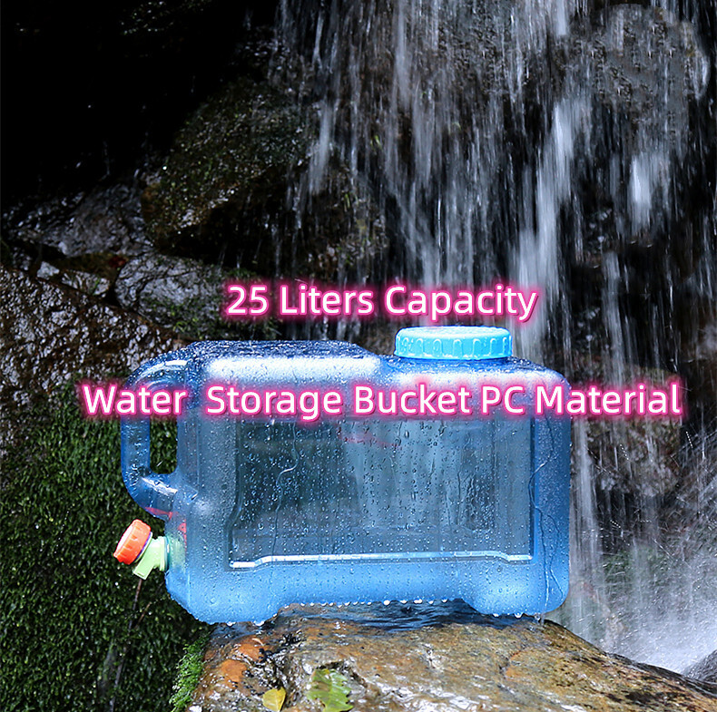 25 Liters Capacity Water  Storage Bucket PC Material