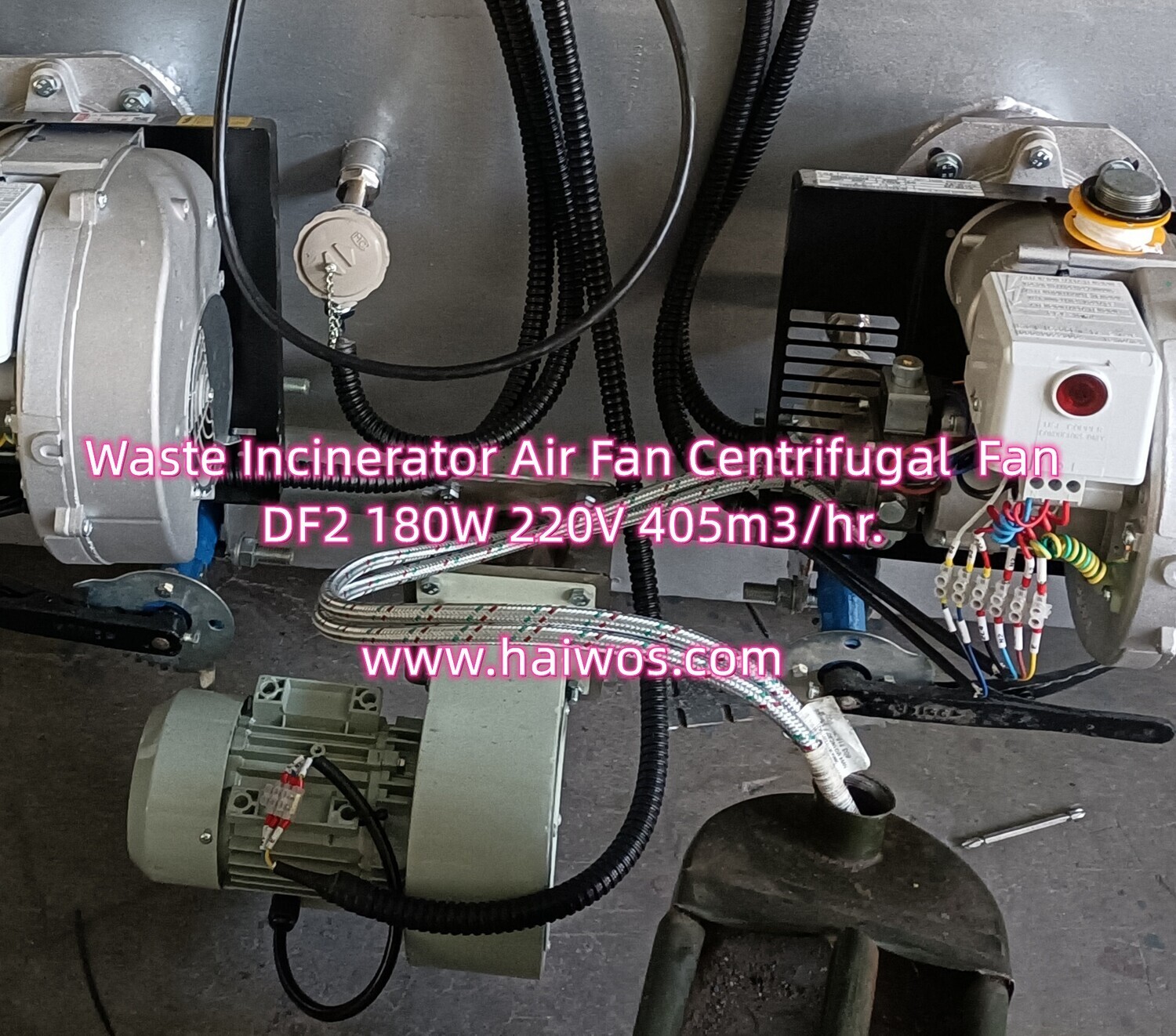 Waste Incinerator Air Fan Centrifugal  Fan DF2 180W 220V 405m3/hr.