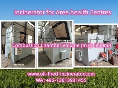 Incinerator for Area health Centres