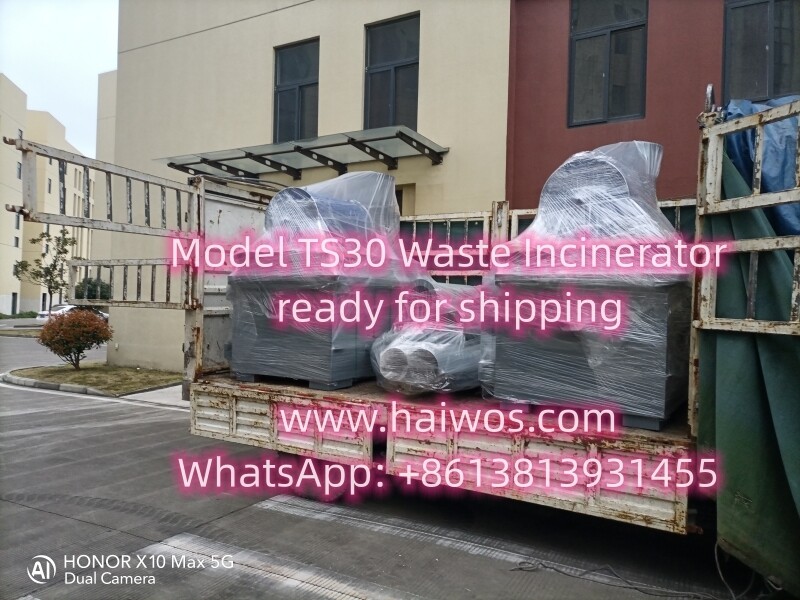 Model TS30 Waste Incinerator ready for shipping Model TS30 Waste Incinerator ready for shipping