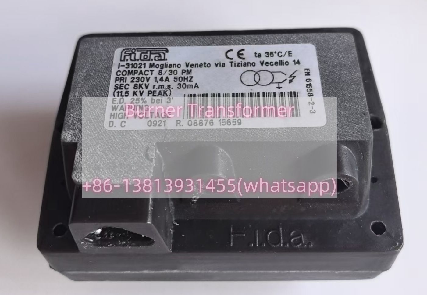Burner Electrical Ignition Transformer Brand Fida