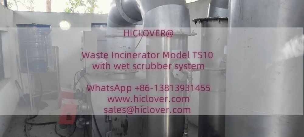 Waste Incinerator Model TS10 with wet scrubber system