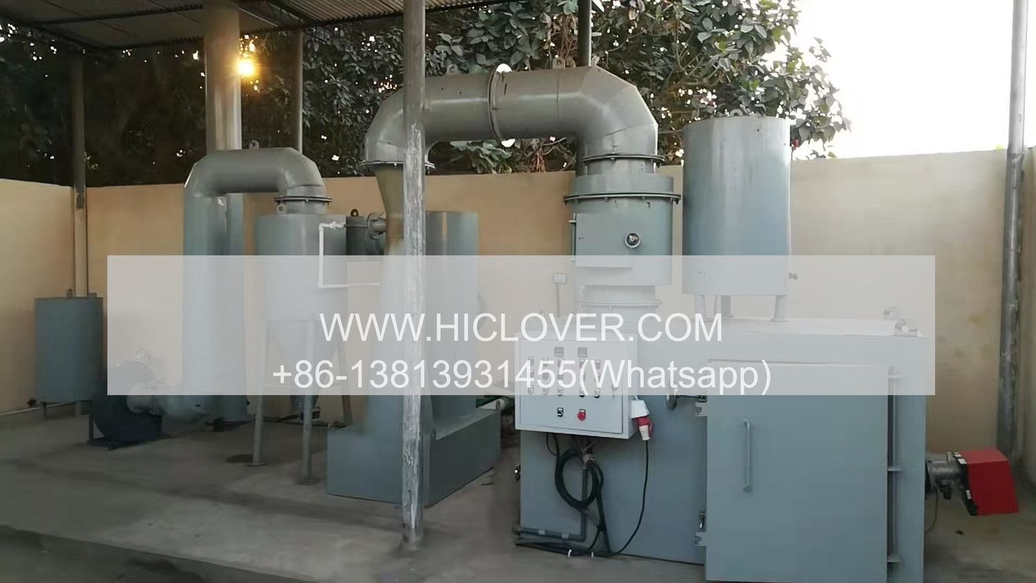 HICLOVER Incinerator Model TS50 with Wet Scrubber System