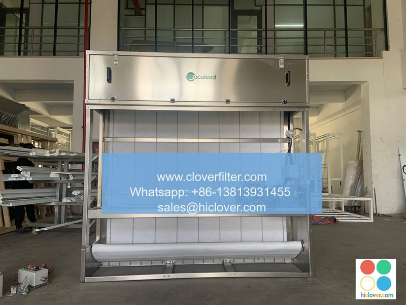 Automatic Rolling Curtain Air Filter for Guangzhou Development Zone Water Purification Plant Automatic Rolling Curtain Air Filter for Guangzhou Development Zone Water Purification Plant