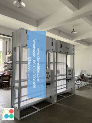 Durable roll media filters for spray paint booths