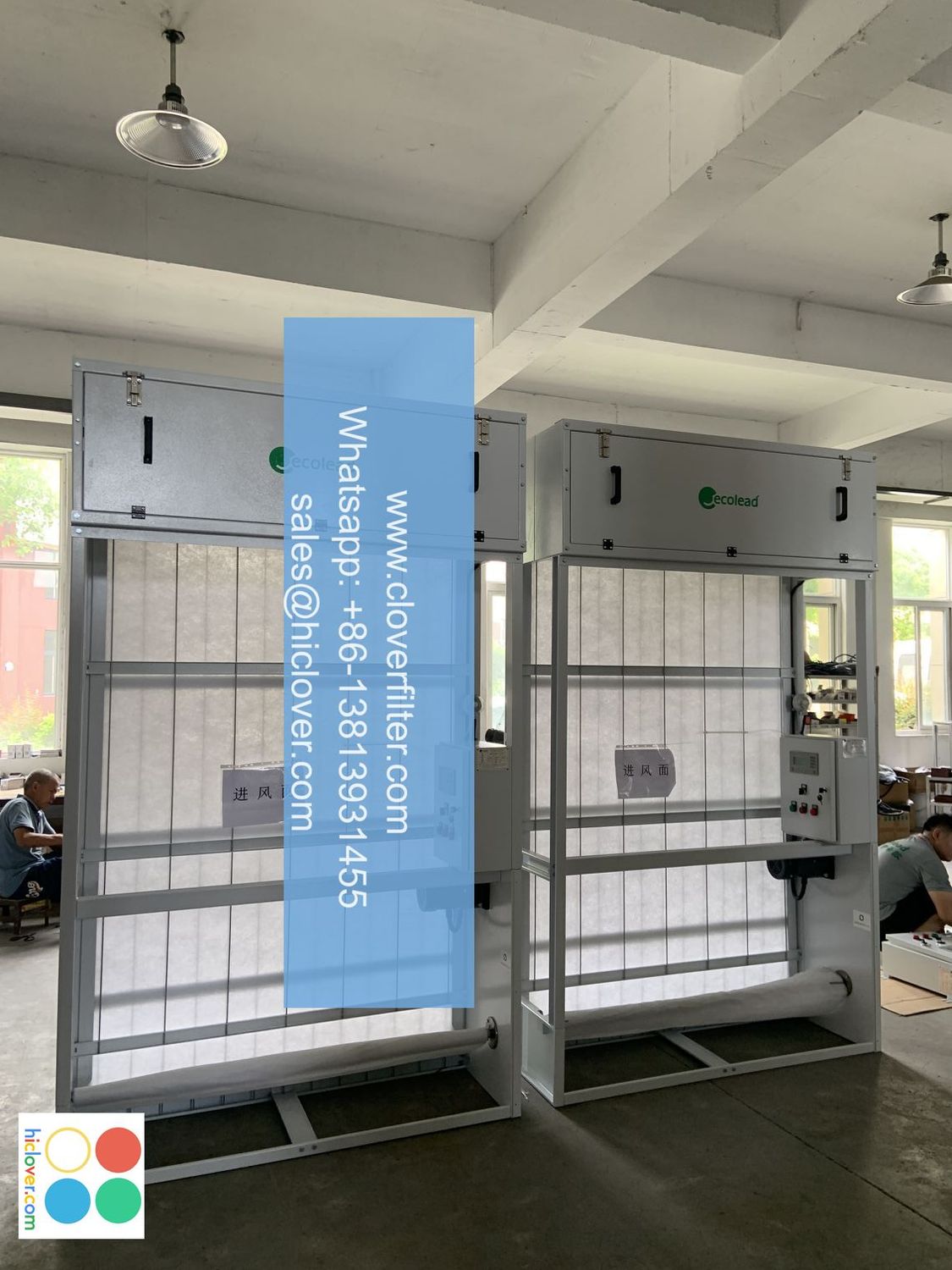 Low-maintenance automatic roll filters for energy savings