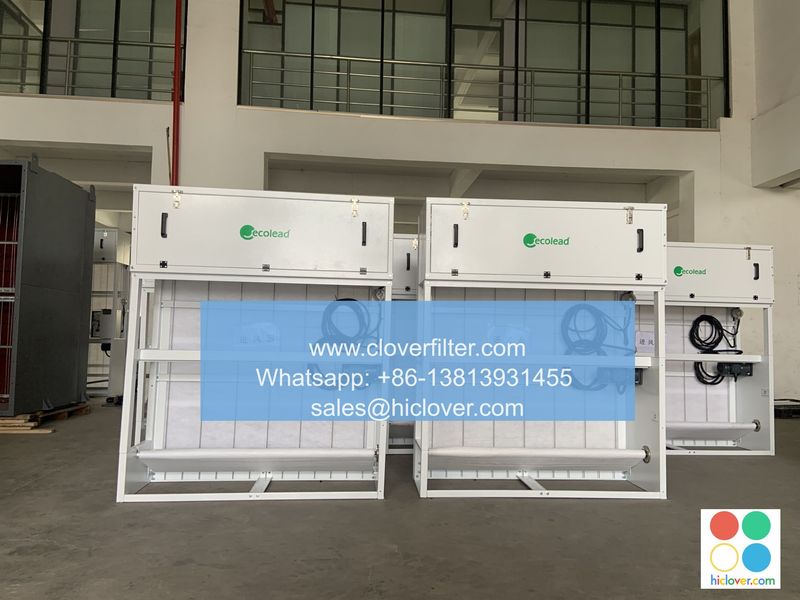 Automatic roll air filters for high-dust industrial sites Automatic roll air filters for high-dust industrial sites