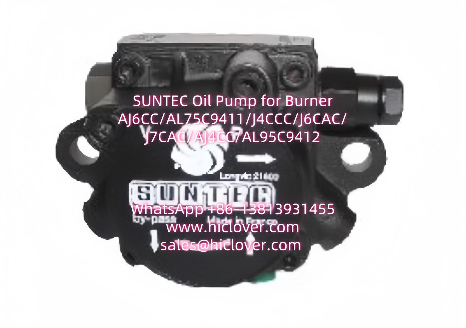 SUNTEC Oil Pump for Burner AJ6CC/AL75C9411/J4CCC/J6CAC/J7CAC/AJ4CC/AL95C9412