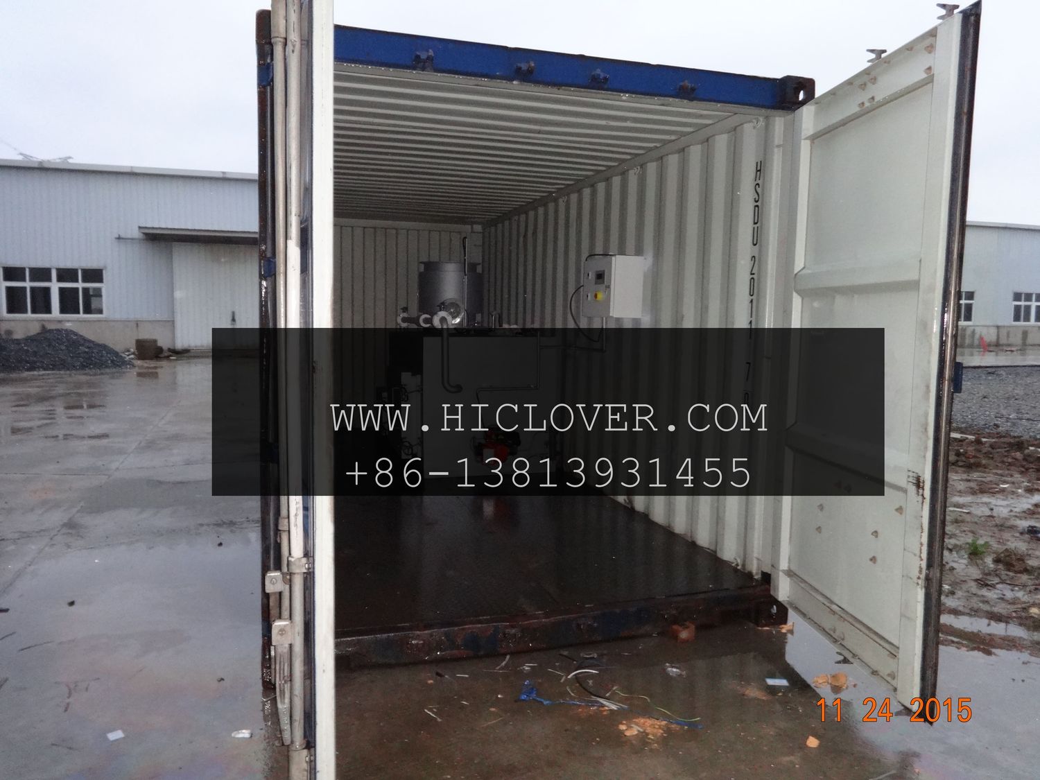Skid-Mounted Incinerator-Indicates incinerators mounted on skids for easy transport